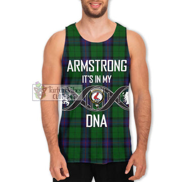 Armstrong Tartan Men's Tank Top with Family Crest DNA In Me Style Men - Tartanvibesclothing Shop