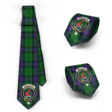 Armstrong Tartan Classic Necktie with Family Crest