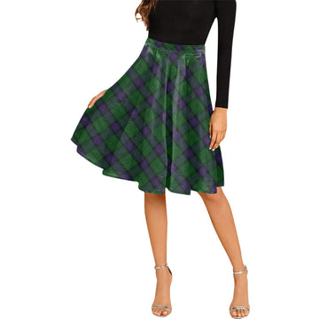 Armstrong Tartan Melete Pleated Midi Skirt Cross Style