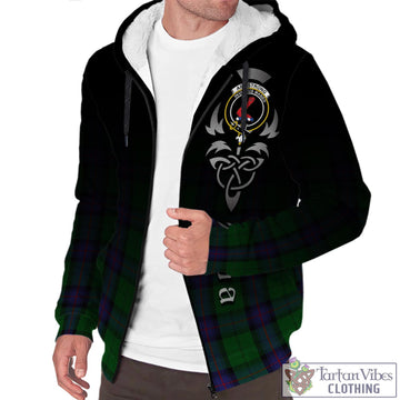 Armstrong Tartan Sherpa Hoodie Featuring Alba Gu Brath Family Crest Celtic Inspired