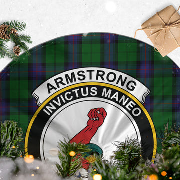Armstrong Tartan Christmas Tree Skirt with Family Crest