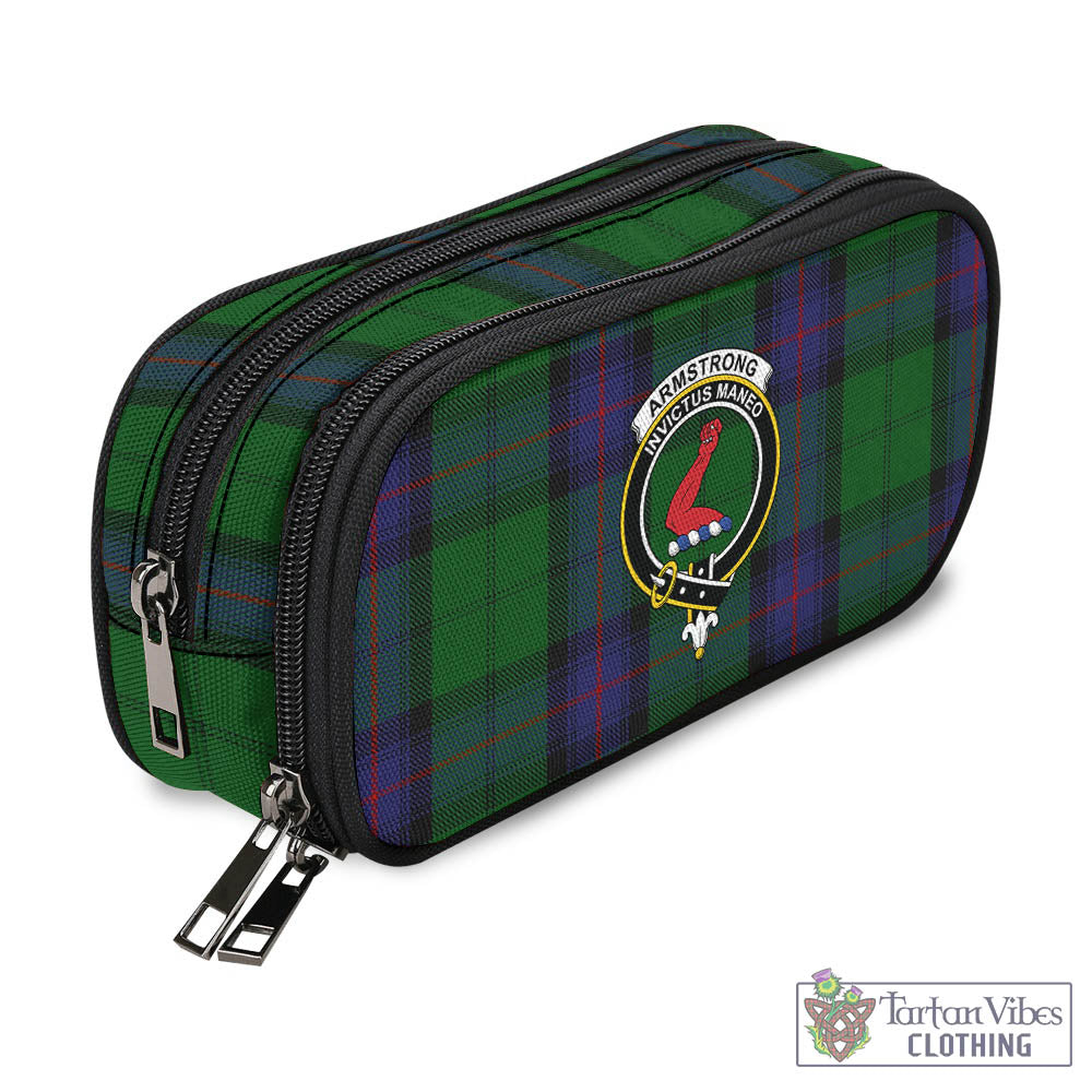 Tartan Vibes Clothing Armstrong Tartan Pen and Pencil Case with Family Crest