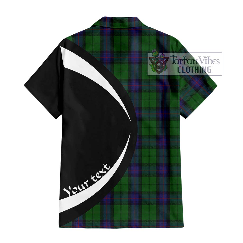 Armstrong Tartan Hawaiian Shirt with Family Crest Circle Style - Tartan Vibes Clothing