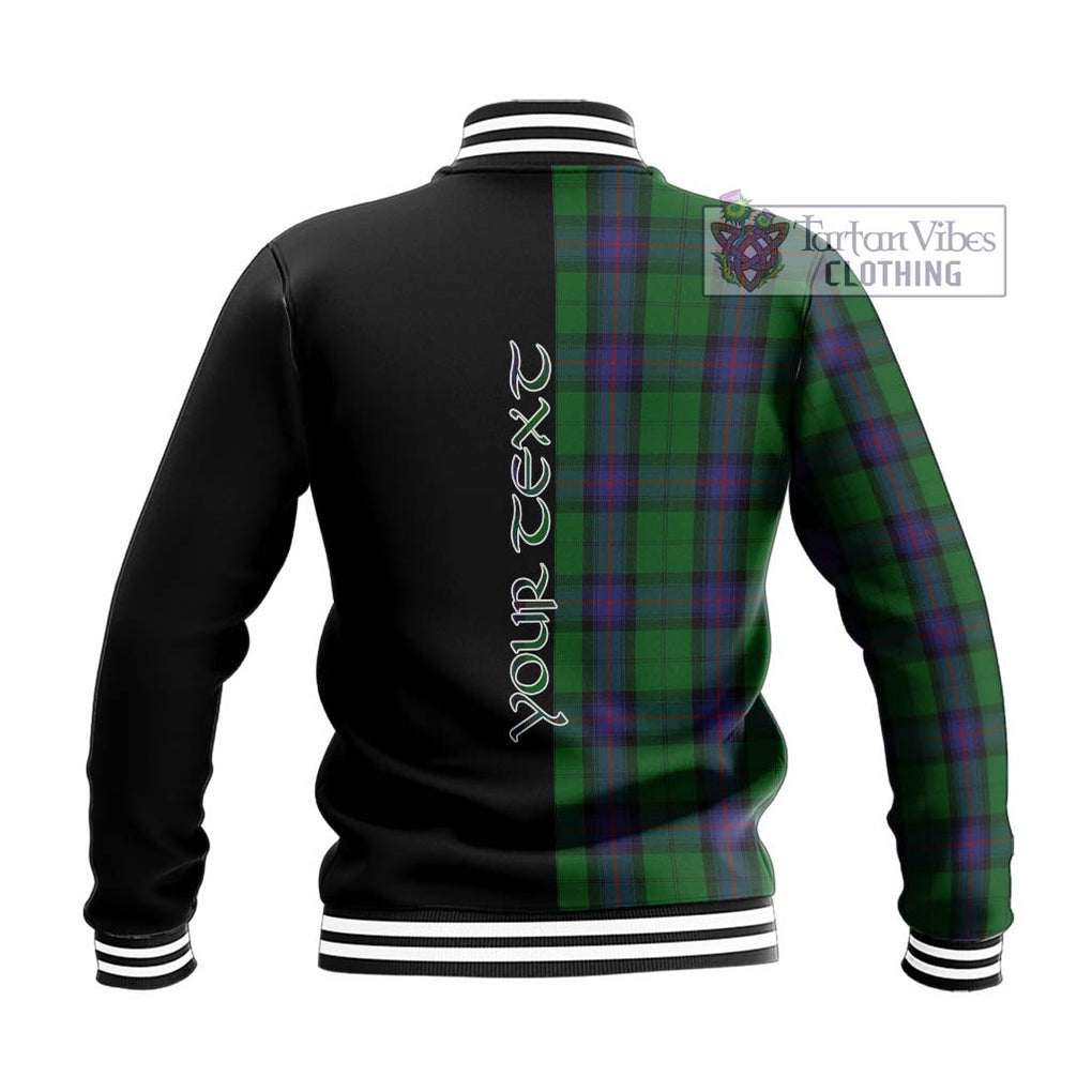 Armstrong Tartan Baseball Jacket with Family Crest and Half Of Me Style - Tartanvibesclothing Shop
