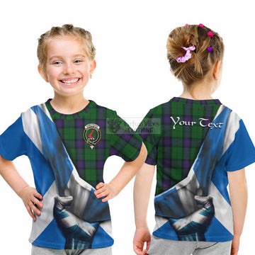 Tartan Vibes Clothing Armstrong Tartan Kid T-Shirt with Family Crest Scotland Patriotic Style