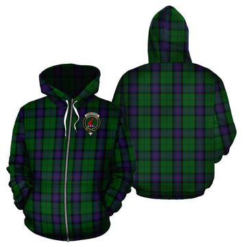 Armstrong Tartan Hoodie with Family Crest