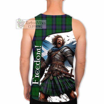 Armstrong Crest Tartan Men's Tank Top Inspired by the Freedom of Scottish Warrior