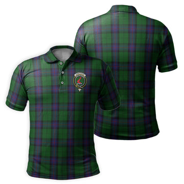 Armstrong Tartan Men's Polo Shirt with Family Crest