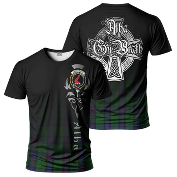 Tartan Vibes Clothing Armstrong Tartan T-Shirt Featuring Alba Gu Brath Family Crest Celtic Inspired