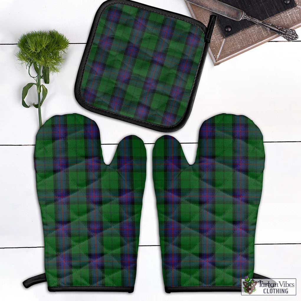 Armstrong Tartan Combo Oven Mitt & Pot-Holder Combo 1 Oven Mitt & 1 Pot-Holder Black - Tartan Vibes Clothing
