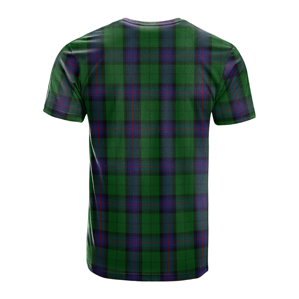 Armstrong Tartan T-Shirt with Family Crest - Tartanvibesclothing