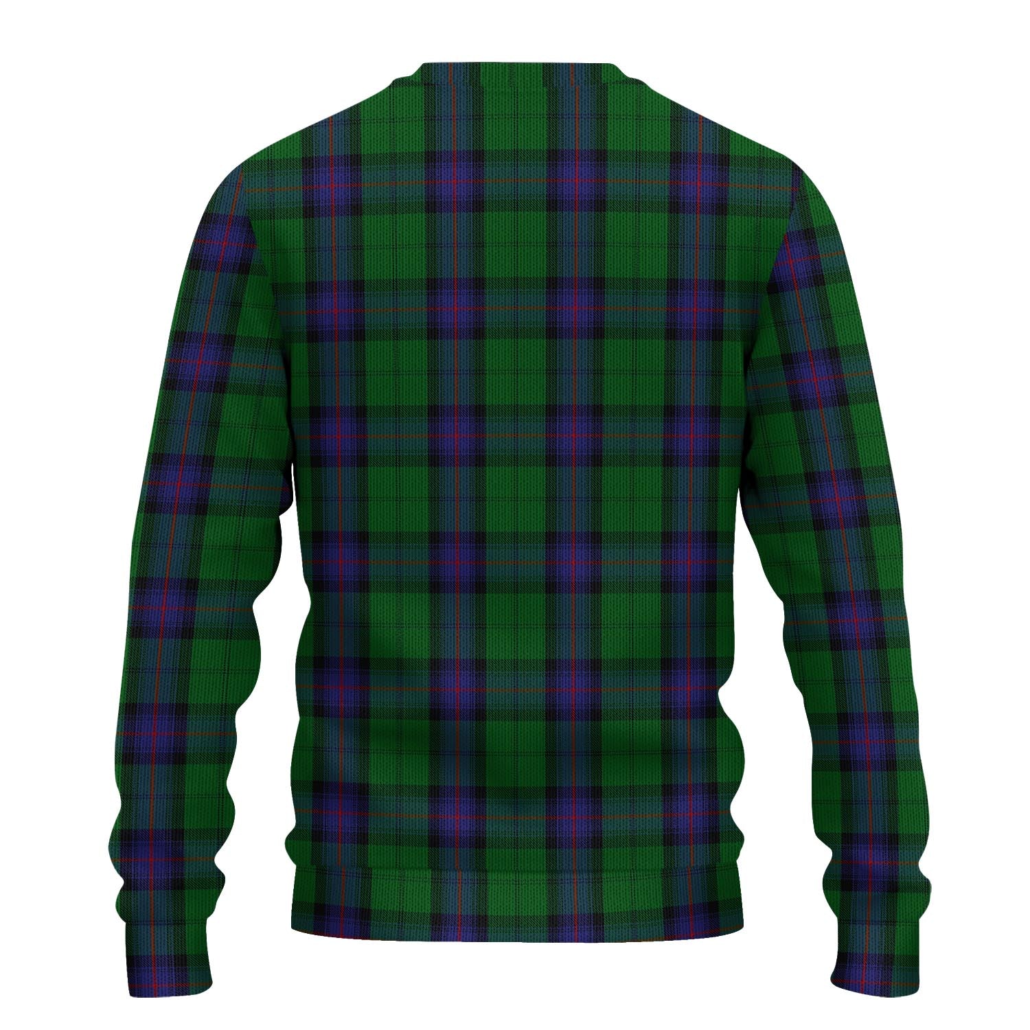 Armstrong Tartan Knitted Sweater with Family Crest - Tartanvibesclothing
