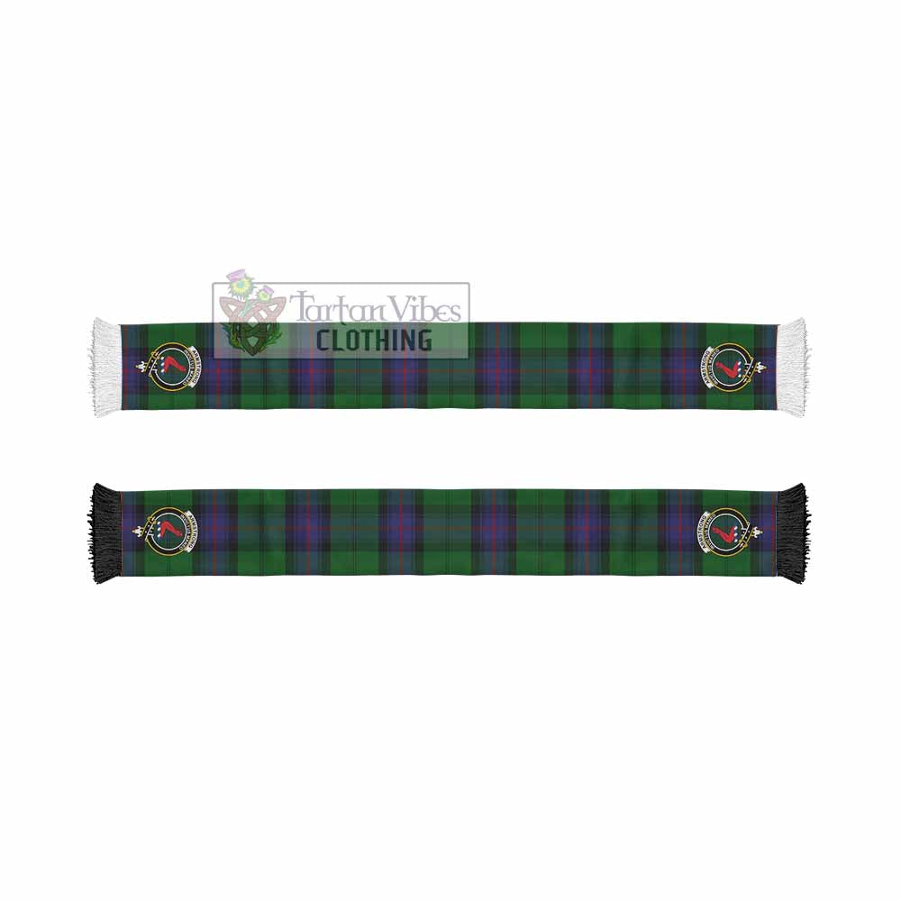Tartan Vibes Clothing Armstrong Tartan Ruffneck Scarf with Family Crest