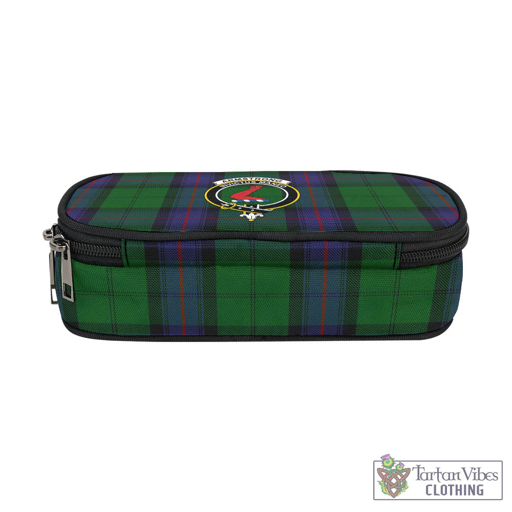 Tartan Vibes Clothing Armstrong Tartan Pen and Pencil Case with Family Crest