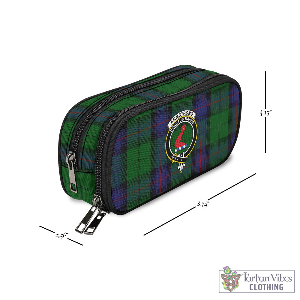 Tartan Vibes Clothing Armstrong Tartan Pen and Pencil Case with Family Crest