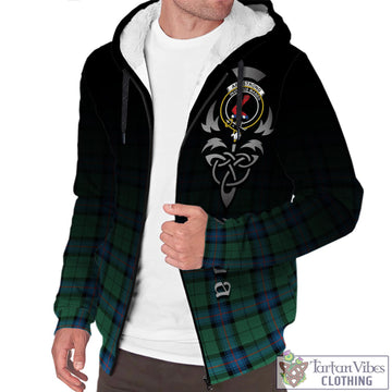 Armstrong Ancient Tartan Sherpa Hoodie Featuring Alba Gu Brath Family Crest Celtic Inspired