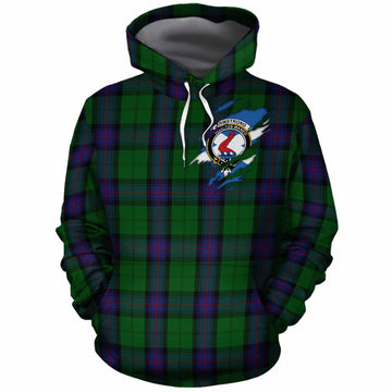 Armstrong Clan Crest In Me Tartan Cotton Hoodie Scotland Flag Style