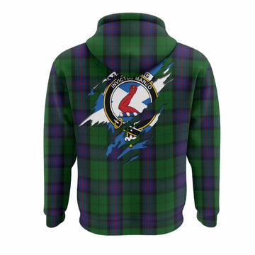 Armstrong Clan Crest In Me Tartan Hoodie Scotland Flag Style