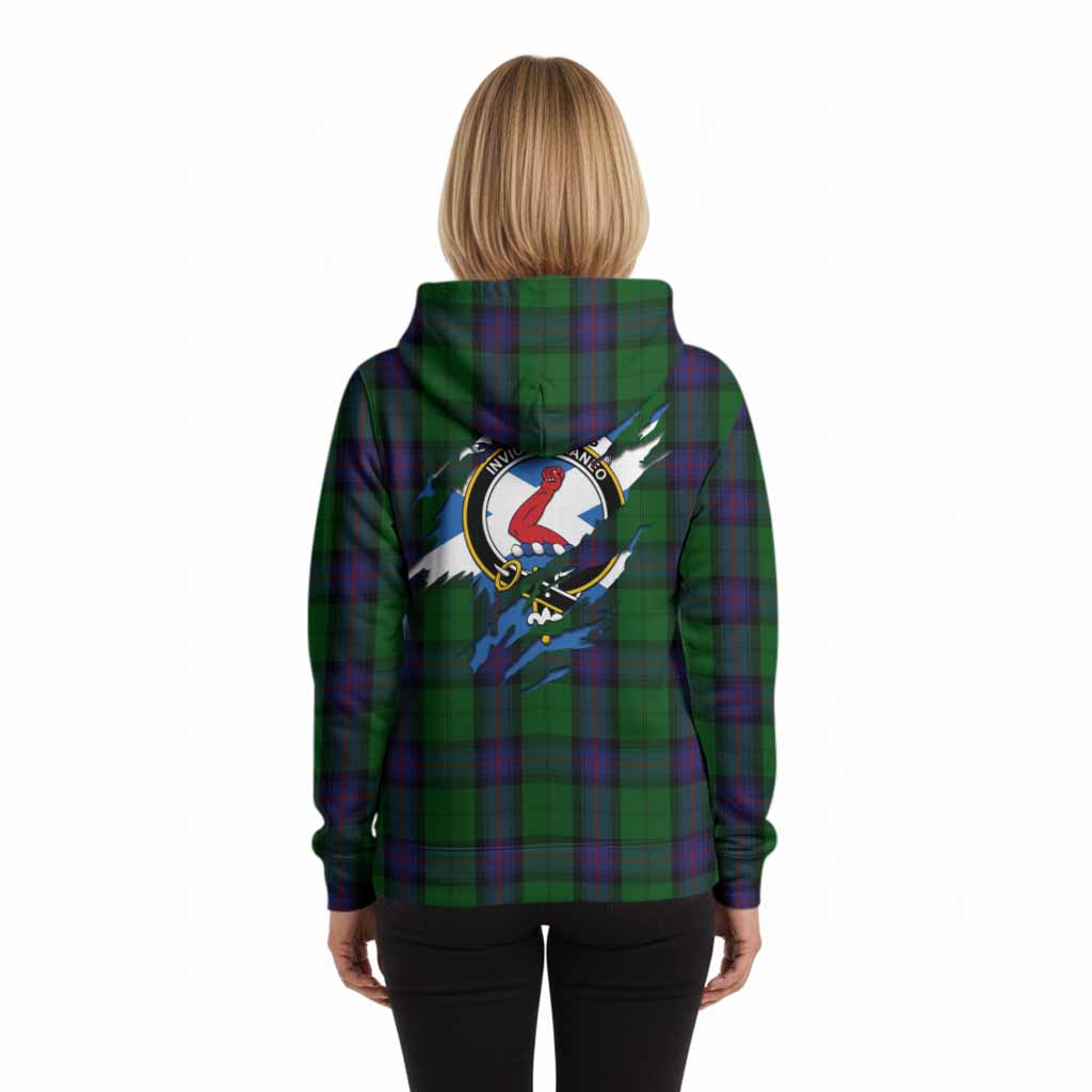 Armstrong Clan Crest In Me Tartan Hoodie Scotland Flag Style