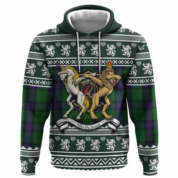 Armstrong Clan Tartan Crest Christmas Hoodie Coat of Arms Funny Style