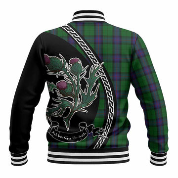 Armstrong Family Crest Tartan Baseball Jacket Alba Thistle Inspired