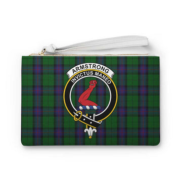 Tartan Vibes Clothing Armstrong Family Crest Tartan Clutch Bag