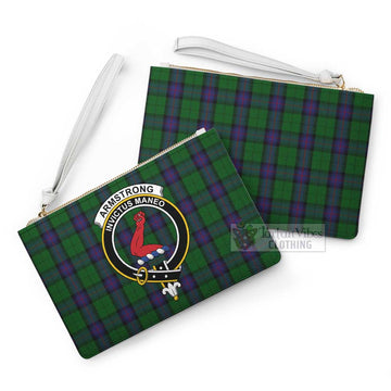 Tartan Vibes Clothing Armstrong Family Crest Tartan Clutch Bag