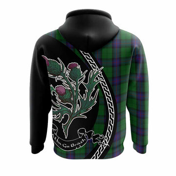 Armstrong Family Crest Tartan Hoodie Alba Thistle Inspired