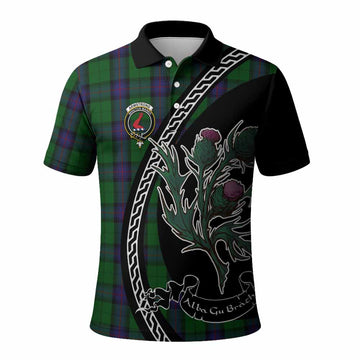 Armstrong Family Crest Tartan Polo Shirt Alba Thistle Inspired