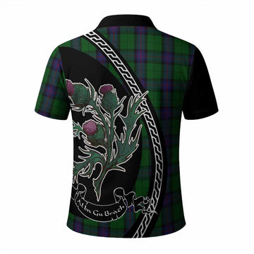 Armstrong Family Crest Tartan Polo Shirt Alba Thistle Inspired