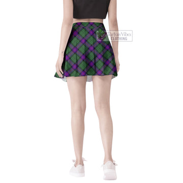 Armstrong Modern Tartan Women's Plated Mini Skirt