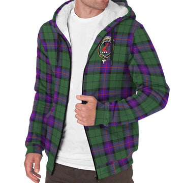 Armstrong Modern Tartan Sherpa Hoodie with Family Crest