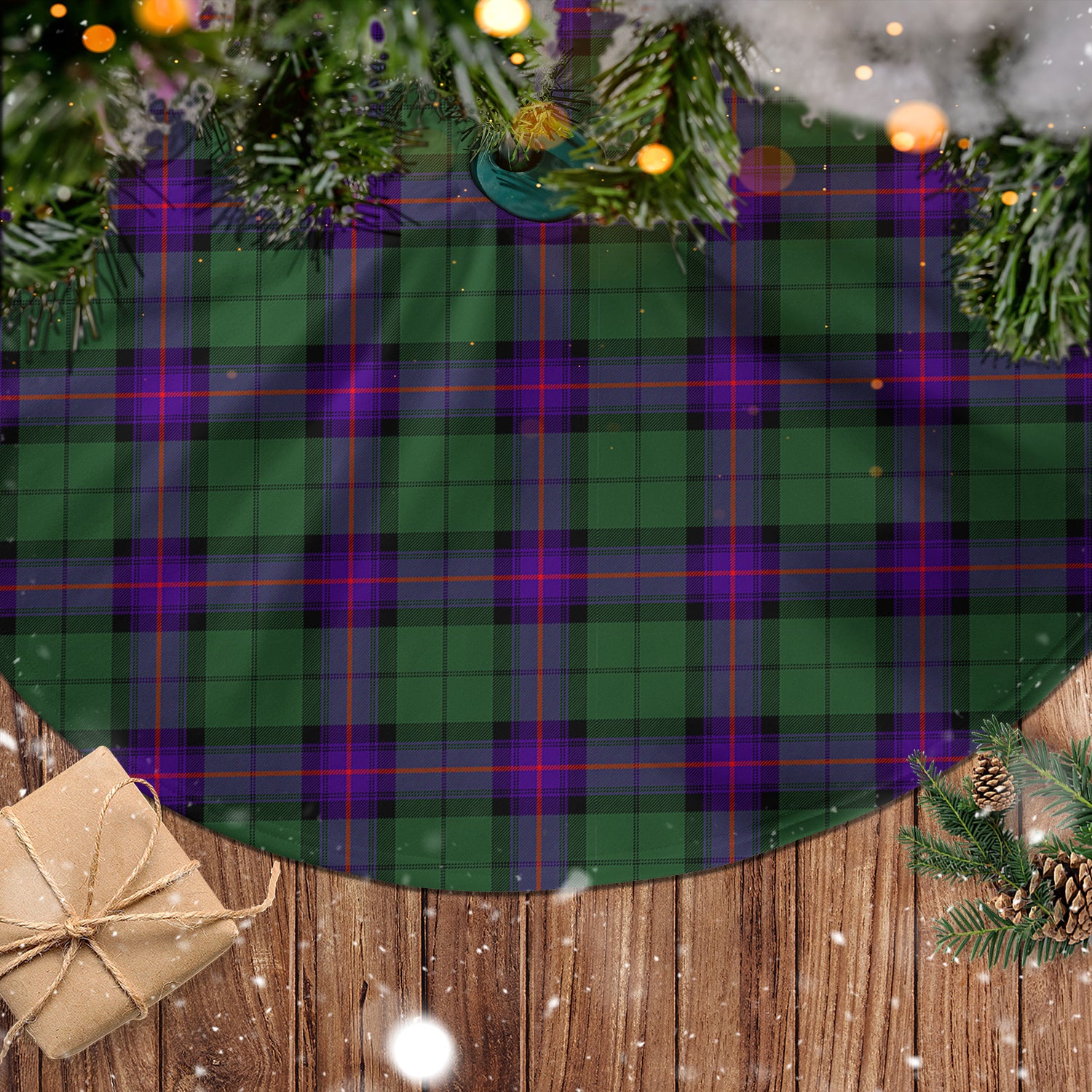 Armstrong Modern Tartan Christmas Tree Skirt - Tartanvibesclothing