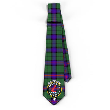 Armstrong Modern Tartan Classic Necktie with Family Crest