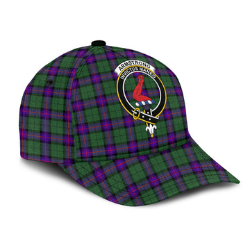 Armstrong Modern Tartan Classic Cap with Family Crest