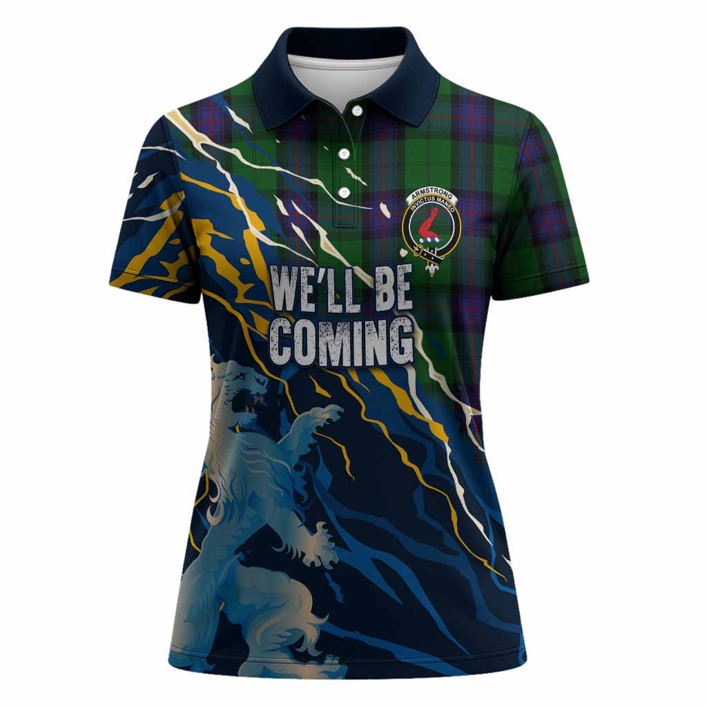 Armstrong Scotland Tartan Women Polo Shirt WC2026 Football - We'll Be Coming