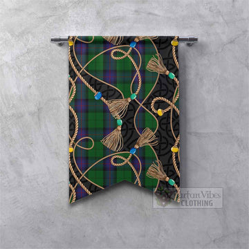Armstrong Scottish Tartan Twisted Ropes Stylized Gonfalon