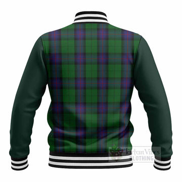 Armstrong Tartan Accent Baseball Jacket with Family Crest