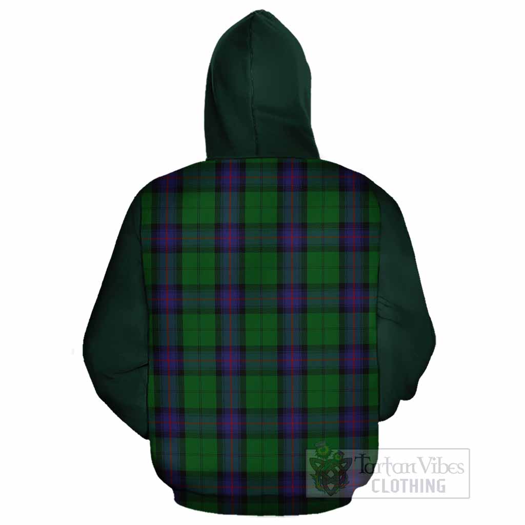 Armstrong Tartan Accent Cotton Hoodie with Family Crest