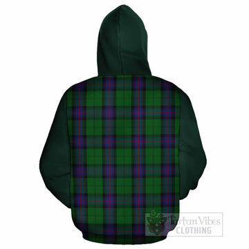 Armstrong Tartan Accent Cotton Hoodie with Family Crest