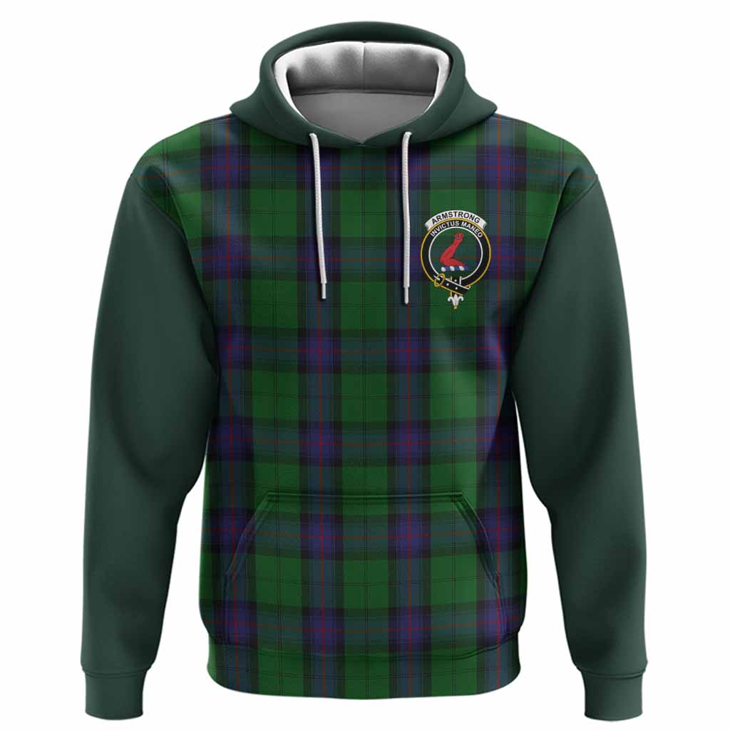 Armstrong Tartan Accent Hoodie with Family Crest