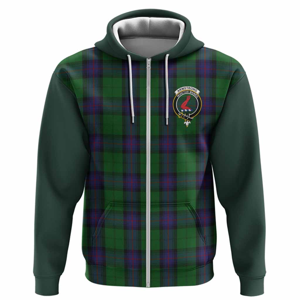 Armstrong Tartan Accent Hoodie with Family Crest