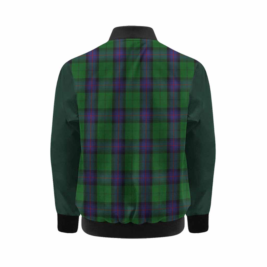 Armstrong Tartan Accent Kid Bomber Jacket with Family Crest