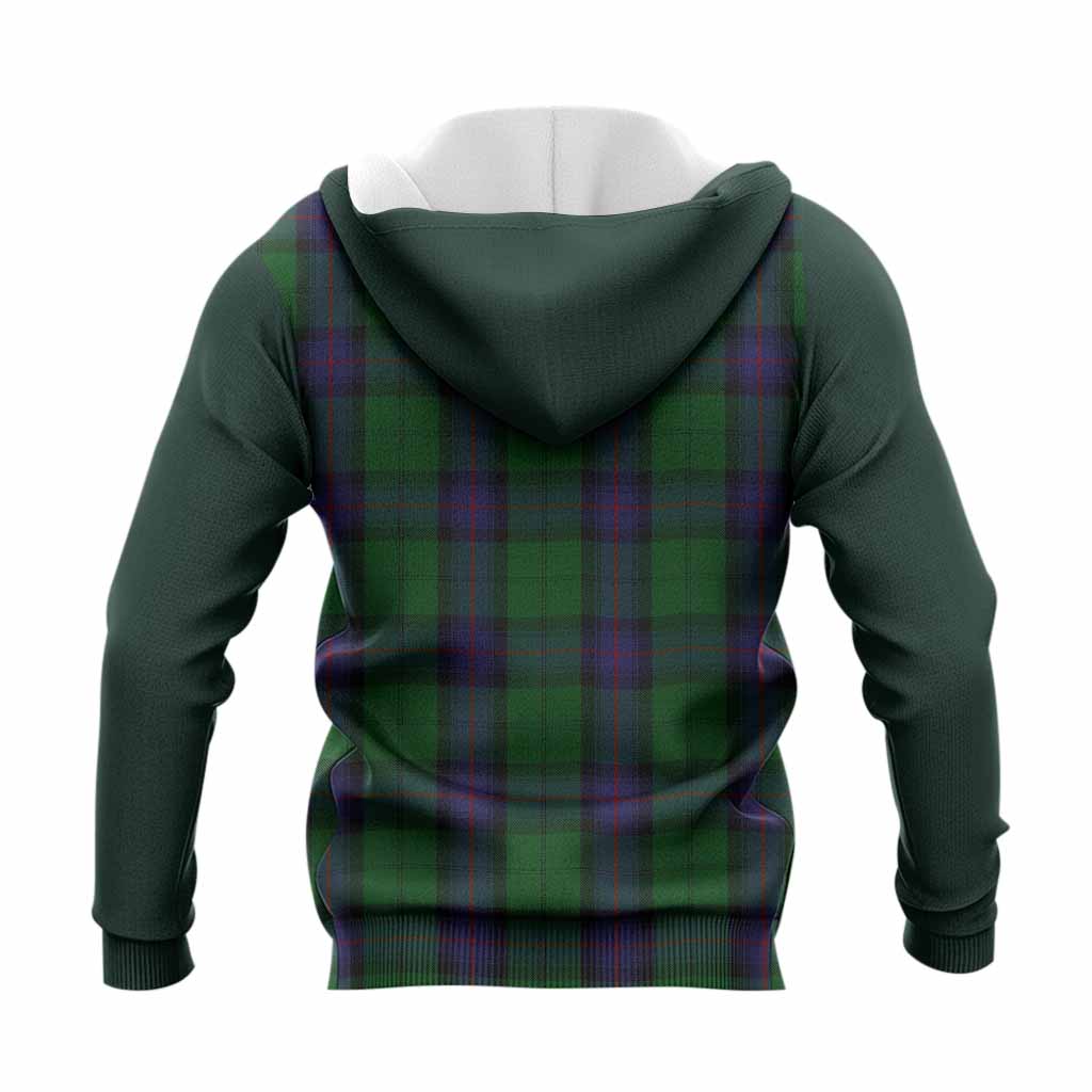 Armstrong Tartan Accent Knitted Hoodie with Family Crest