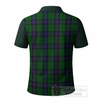 Armstrong Tartan Accent Polo Shirt with Family Crest