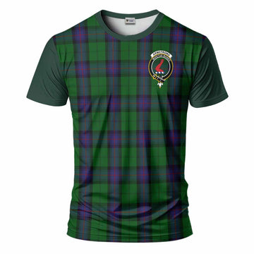 Armstrong Tartan Accent T-Shirt with Family Crest