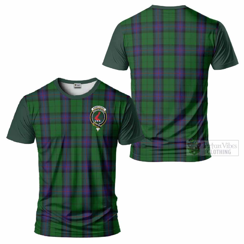 Armstrong Tartan Accent T-Shirt with Family Crest
