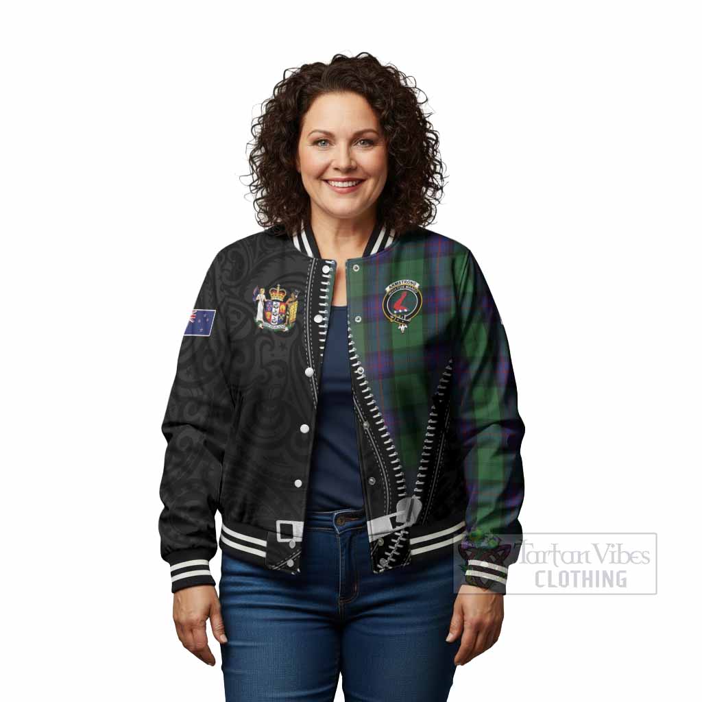 Armstrong Tartan Baseball Jacket New Zealand Pattern Unique Zipper Stylized