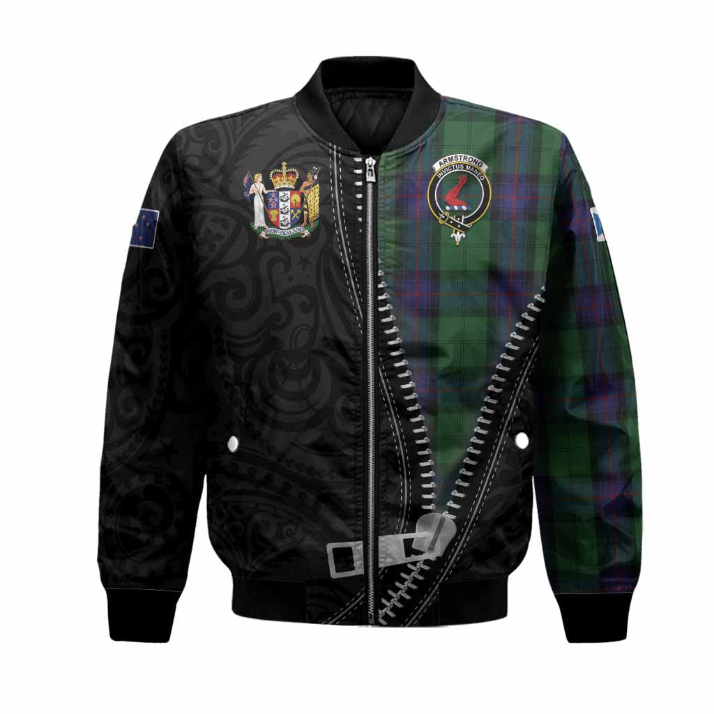 Armstrong Tartan Bomber Jacket New Zealand Pattern Unique Zipper Stylized