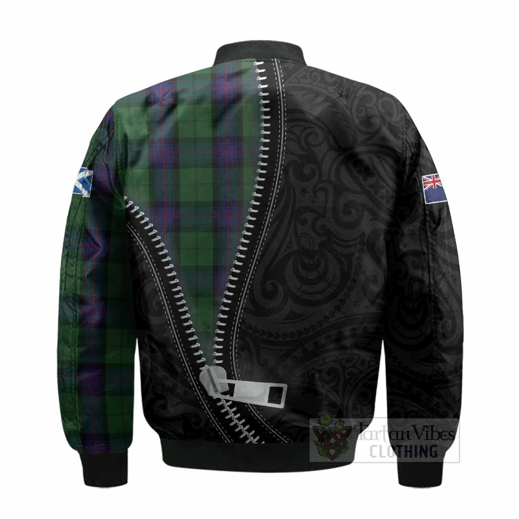 Armstrong Tartan Bomber Jacket New Zealand Pattern Unique Zipper Stylized